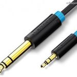 Vention 6.5mm jack/M -> 3.5mm jack/M, (audio, fekete), 5m, kábel fotó