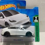 - Tesla Model Y - Hot Wheels - 2023 - HW Green Speed - új dobozos - 1: 64 autó modell fotó