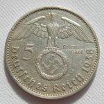 5 márka, ezüst, 1938A, Németország, Harmadik Birodalom fotó