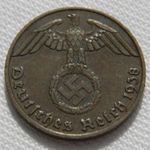 1 Reichspfennig, 1938E, Németország, Harmadik Birodalom fotó