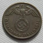 1 Reichspfennig, 1936A, Németország, Harmadik Birodalom fotó