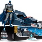 000 18cm-es figurákhoz DC Multiverse Batman figura és autó / motor szett - Bat-Raptor Vehicle with B fotó