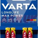 Varta Longlife Max power 4103-LR03 AAA-Micro elem 4db/csomag fotó