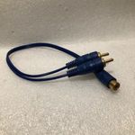 RCA Y elosztó adapter kábel 0.3m 2x RCA dugó - 1x RCA aljzat audió aranyozott autó erősítőhöz fotó