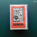 Régi fa gyufás doboz. LEHEL hűtőgép. Gyufás-skatulya, gyufásdoboz, gyufacímke. Vintage Rare Matchbox fotó