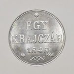 1848 ( 1998 ) Szabadságharc ezüst 1 Krajcár ( 10, 1 g ) -X112 fotó