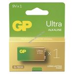 GP Ultra 9V Block elem 6LR61, 6LF22, 522, MN1604 1db/csomag fotó