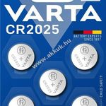 Varta gombelem CR2025 Líthium 5db/csom fotó