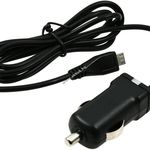 Autós töltő kábel Micro USB 1A fekete Nokia Lumia N900 fotó