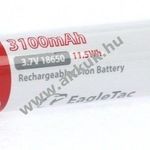 EagleTac akkucella Li-Ion típus: 18650 3100mAh (zseblámpa, elemlámpa, fejlámpa) fotó