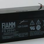 Ólom akku 12V 3, 4Ah (FIAMM) típus FG20341 (csatlakozó: F1) fotó