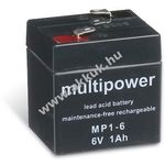 Ólom akku 6V 1Ah (Multipower) típus MP1-6 fotó