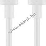 Goobay USB C töltő- és adatkábel fehér (50cm) fotó