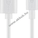 Goobay USB-C - USB-A töltő és szinkonizáló kábel 3m fehér fotó