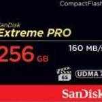 SanDisk Extreme PRO, 256GB memóriakártya CompactFlash fotó