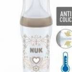 Baba cumisüveg NUK Perfect Match Temperature Control 260 ml barna fotó