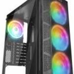 Everest Számítógépház - CREST V1 (fekete; üveg; ATX; alsó táp; 4x120mm RGB, 1xUSB3.0 + 2xUSB2.0) - E fotó