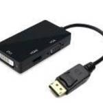 VCOM kábel átalakító DisplayPort apa - HDMI anya + VGA anya + DVI anya (CG643-0.15) fotó