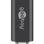 Goobay micro USB (apa) - USB-C (anya) OTG adapter, szürke fotó