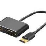 VCOM kábel átalakító DisplayPort apa - HDMI anya + VGA anya (CG640M-0.15) fotó