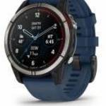 Garmin quatix 7 3, 3 cm (1.3") AMOLED 47 mm Digitális 416 x 416 pixelek Érintőképernyő Kék Wi-Fi GPS fotó