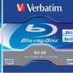 BD-RE BluRay lemez, újraírható, 25GB, 1-2x, 1 db, normál tok, VERBATIM fotó