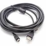 USB Datenkabel Mini-USB 5, 0 méter schwarz - VHBW fotó