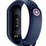 Xiaomi Mi Band 3 / Mi Band 4 / Mi Band 5 / Mi Band 6 okoskarkötő Venom pótszíj Venom logóval - Sötét fotó