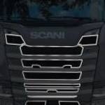 Scania S inox hűtőrács keret szett - TruckerShop fotó