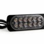 12 POWER LED-es SLIM sárga villogó modul 12/24V ALU - TruckerShop fotó