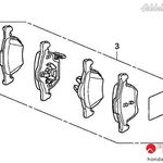 ELSŐ FÉKBETÉT SZETT ACCORD 2003-2005 fotó