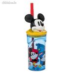 3D Mickey egér műanyag szívószál pohár 360ml fotó