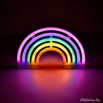 LED Neon színes szivárvány lámpa USB 30x18cm fotó