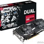 RX 580 - 4GB - ASUS - OC - DUAL ventis - 256bit - DDR5 - Dobozos fotó