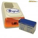 Signal PS-128A sziréna + 12V7Ah akku szett fotó