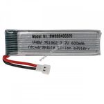 Helyettesítő modell / RC Akku 3.7V, Li-Po, 600mAh, XH2.54 csatlakozó, 65mm x 18mm x 8mm fotó