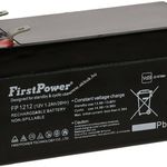 FirstPower ólom zselés akku FP1212 1, 2Ah 12V VdS fotó