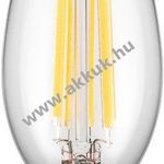 Goobay filament LED gyertya izzó 6W 1055lm E14 Meleg-fehér fotó