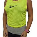 NIKE neon sárga lyukacsos anyagú S/M sport futó FELSŐ - TOP - MEZ b13 fotó