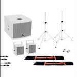 OMNITRONIC - Set MOLLY 2.1 Active System Sub + 2x Top + Accessories, white fotó