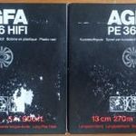 ÚJ / 2 DB AGFA PE 36 HiFi 13 cm 270 m 900 ft ORSÓS MAGNÓSZALAG AGFA PE 36 ORSÓS MAGNÓ SZALAG fotó