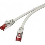 Renkforce RF-4724264 RJ45 Hálózati kábel, patchkábel CAT 6 S/FTP 3.00 m Szürke Védővel, aranyozot... fotó