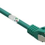 Renkforce RF-5224658 RJ45 Hálózati kábel, patchkábel CAT 6A S/FTP 3.00 m Zöld Védővel, Lángálló 1 db fotó