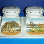 Régi Budapest emlék porcelán tintatartó fotó