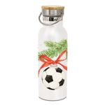 Rozsdamentes duplafalú acél útipalack - 500ml - Football Ornament fotó