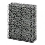 gabion kosár fedéllel horganyzott drótból 100 x 80 x 30 cm fotó