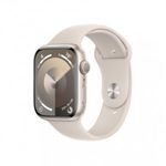 Apple Watch S9 45mm fényes Alu tok, Csillagfény sport szíj (M/L) (APPLE-MR973QH-A) fotó