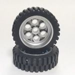 Lego Wheel 30mm D. x 13mm (13 x 24 Model Team), with Black Tire 13 x 24 Model Team (2695 / 2696), ... fotó