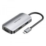 Vention TOAHB dokkoló állomás és port replikátor Vezetékes USB 3.2 Gen 1 (3.1 Gen 1) Type-C Szürk... fotó