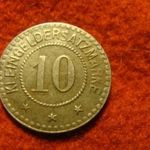 Melsungen vas 10 pfennig 1920 fotó